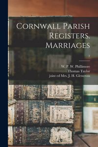 Produktbild: Cornwall Parish Registers. Marriages; 2