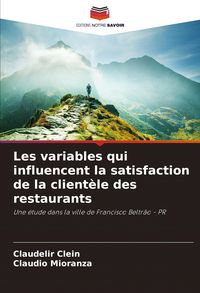 Produktbild: Les variables qui influencent la satisfaction de la client&egrave;le des restaurants