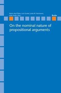 Produktbild: On the nominal nature of propositional arguments