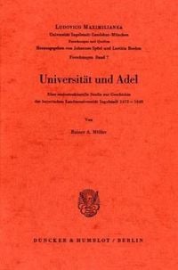 Produktbild: Universit&auml;t und Adel.