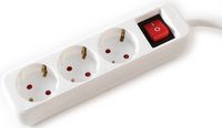 Produktbild: Value 19.99.1079 Steckdosenleiste mit Schalter Wei&szlig; Schutzkontakt 1St.