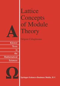 Produktbild: Lattice Concepts of Module Theory