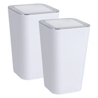Produktbild: Schwingdeckeleimer Mod. Candy White 2er Set, je 6 Liter