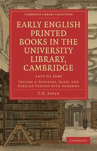 Produktbild: Early English Printed Books in the University Library, Cambridge