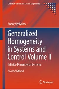 Produktbild: Generalized Homogeneity in Systems and Control Volume II