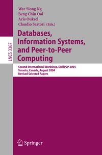Produktbild: Databases, Information Systems, and Peer-to-Peer Computing