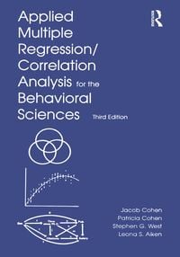 Produktbild: Applied Multiple Regression/Correlation Analysis for the Behavioral Sciences