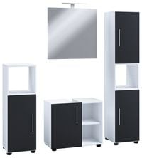 Produktbild: 4-tlg. Badm&ouml;bel Set Komplett Badschrank Flandu Ill