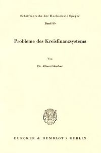 Produktbild: Probleme des Kreisfinanzsystems.