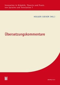 Produktbild: &Uuml;bersetzungskommentare