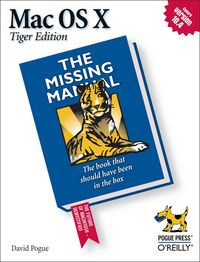 Produktbild: Mac OS X: The Missing Manual, Tiger Edition