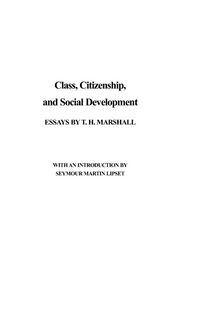 Produktbild: Class, Citizenship, and Social Development