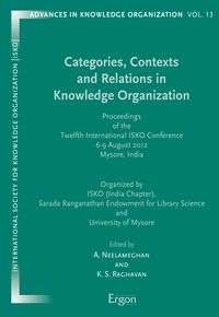 Produktbild: Categories, Contexts and Relations in Knowledge Organization