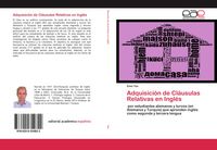 Produktbild: Adquisici&oacute;n de Cl&aacute;usulas Relativas en Ingl&eacute;s