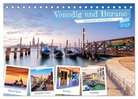 Produktbild: Venedig und Burano - Lagunenstadt und bunte H&auml;user (Tischkalender 2027 DIN A5 quer), CALVENDO Monatskalender