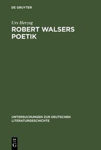 Produktbild: Robert Walsers Poetik