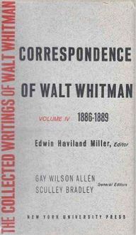 Produktbild: The Correspondence of Walt Whitman (Vol. 5)