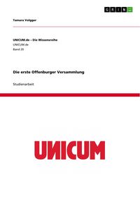 Produktbild: Die erste Offenburger Versammlung