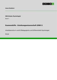 Produktbild: Examenshilfe - Erziehungswissenschaft (EWS I)