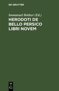 Produktbild: Herodoti De Bello Persico libri novem