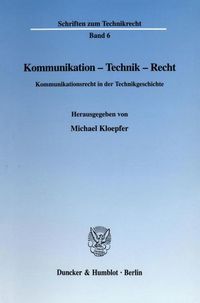 Produktbild: Kommunikation - Technik - Recht.