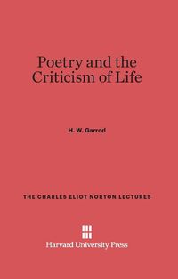 Produktbild: Poetry and the Criticism of Life