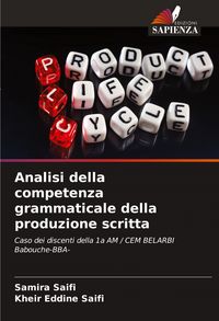 Produktbild: Analisi della competenza grammaticale della produzione scritta