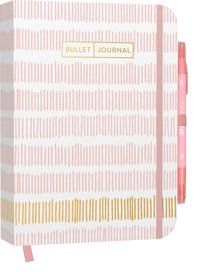 Produktbild: Bullet Journal "Stripes" 05 mit original Tombow TwinTone Dual-Tip Marker 61 peach pink