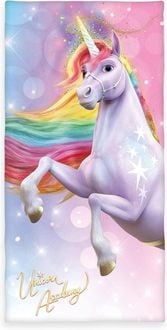 Produktbild: Herding 6128601516 - Badetuch Unicorn Academy, 75x150 cm, Baumwolle/Velours