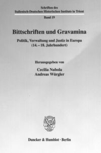 Produktbild: Bittschriften und Gravamina.
