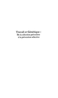 Produktbild: Travail et genetique