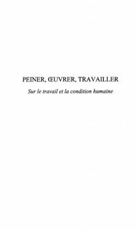 Produktbild: Peiner, ?'uvrer, Travailler
