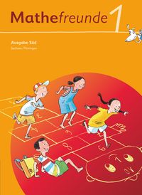 Produktbild: Mathefreunde 1. Schuljahr - S&uuml;d - Sachsen, Th&uuml;ringen - Sch&uuml;lerbuch mit Kartonbeilagen
