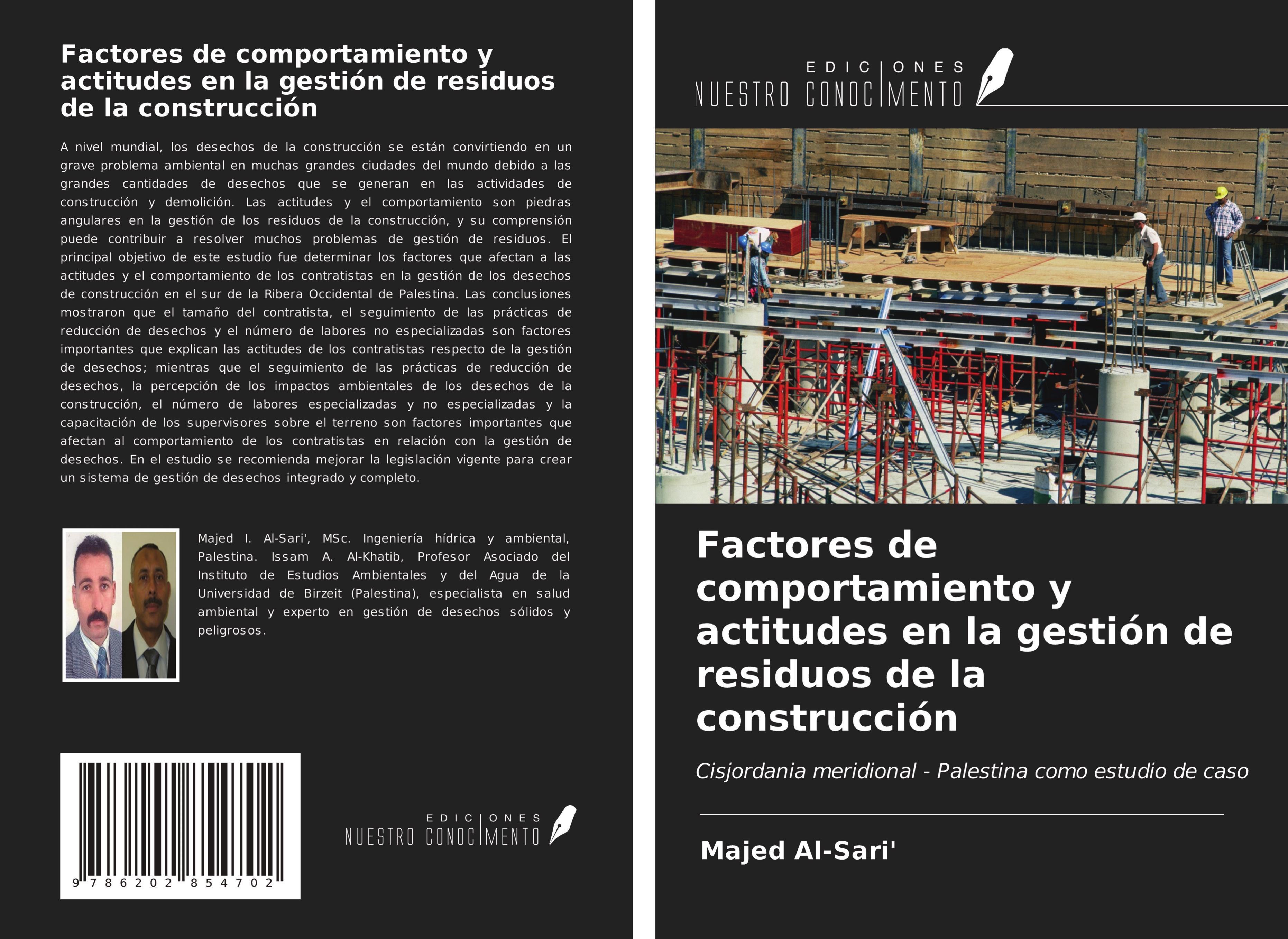 Produktbild: Factores de comportamiento y actitudes en la gesti&oacute;n de residuos de la construcci&oacute;n