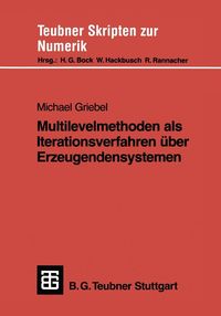 Produktbild: Multilevelmethoden als Iterationsverfahren über Erzeugendensystemen