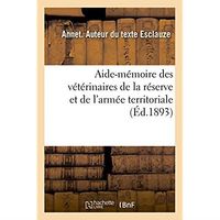 Produktbild: Aide memoire des veterinaires de