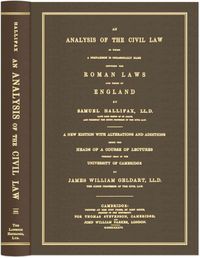Produktbild: An Analysis of the Civil Law [1836]
