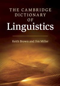 Produktbild: The Cambridge Dictionary of Linguistics