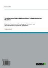 Produktbild: Verteilung und Kapitalakkumulation in kaleckianischen Modellen