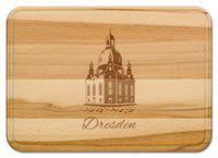 Produktbild: Buchenholz Schneidebrett 35x25cm, Motiv Dresden