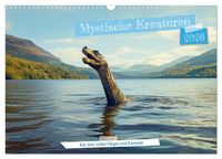 Produktbild: Mystische Kreaturen - Ein Jahr voller Magie und Fantasie (Wandkalender 2026 DIN A3 quer), CALVENDO Monatskalender
