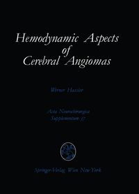 Produktbild: Hemodynamic Aspects of Cerebral Angiomas
