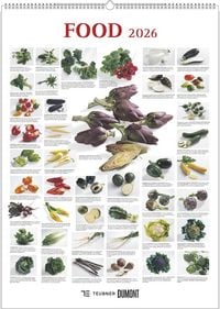 Produktbild: Food 2026 - Bildkalender 50x70 cm - mit kurzen Beschreibungen zu den Obst- und Gemüsesorten - Küchenkalender - Dumont - Posterkalender