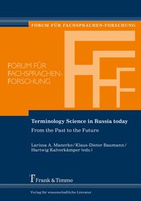 Produktbild: Terminology Science in Russia today