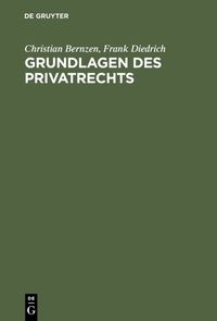 Produktbild: Grundlagen des Privatrechts