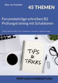 Produktbild: Forumsbeitr&auml;ge schreiben B2 Pr&uuml;fungstraining mit Schablonen