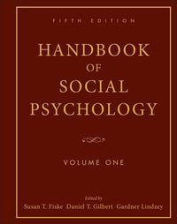Produktbild: Handbook of Social Psychology, Volume 1