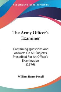 Produktbild: The Army Officer's Examiner