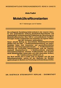 Produktbild: Molek&uuml;lkraftkonstanten