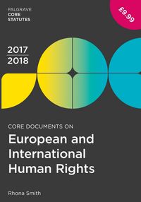 Produktbild: Smith, R: Core Documents on European and International Human